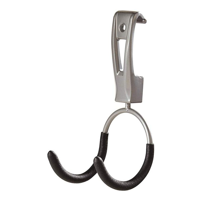 Rubbermaid Universal Powder Coaded Metallic Fasttrack Hanging Garage Hook Organizers for Ladder, Tool, and Bike Storage (4 Pack)