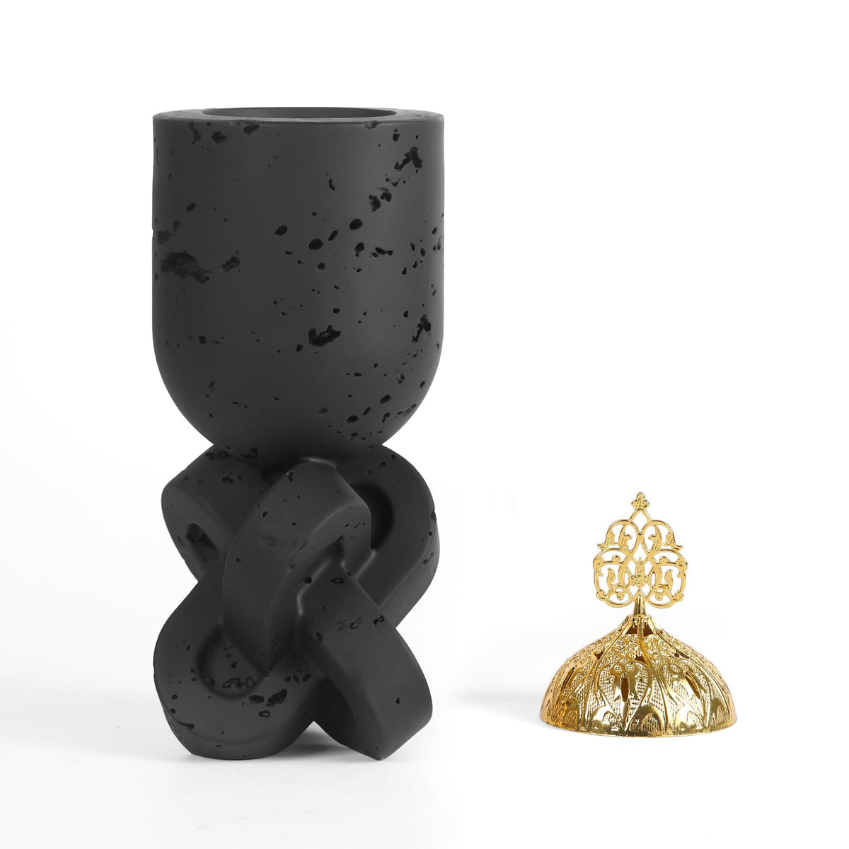 TERSCHELLING Frankincense Resin Incense Burner,Bakhoor Burner,Charcoal Incense Burner, 11.02Inches Tall Incense Censer - for Meditation,Yoga,Spa Aromatherapy,Office,House Warming Gifts& Home Decor
