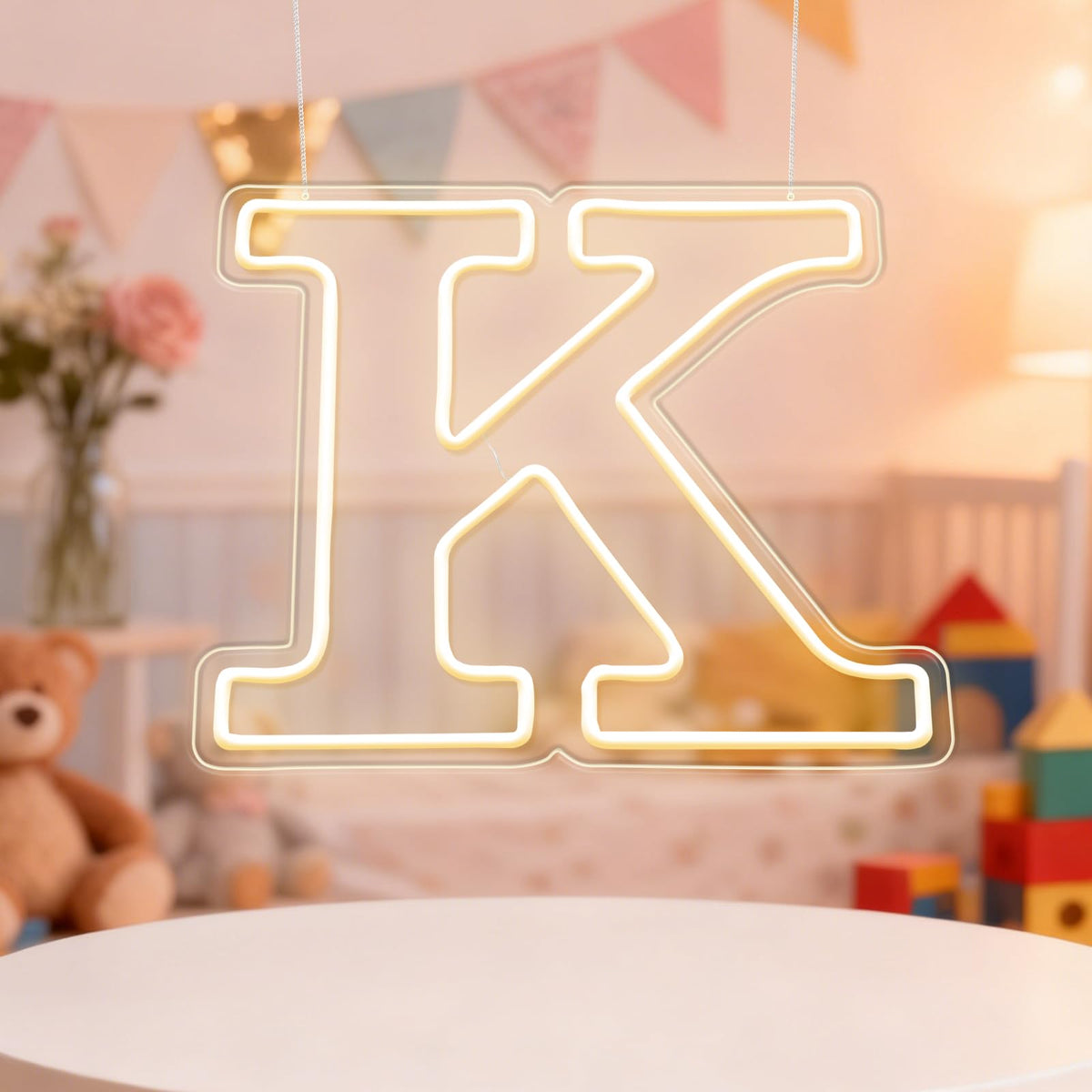 RumonZS Light Up Letters K LED Letters Lights Neon Sign 26 Alphabet 12.6"Decorative Lighted Alphabet for Wedding Party Birthday Bar Christmas Home Decor Letter Lights (Warm White)