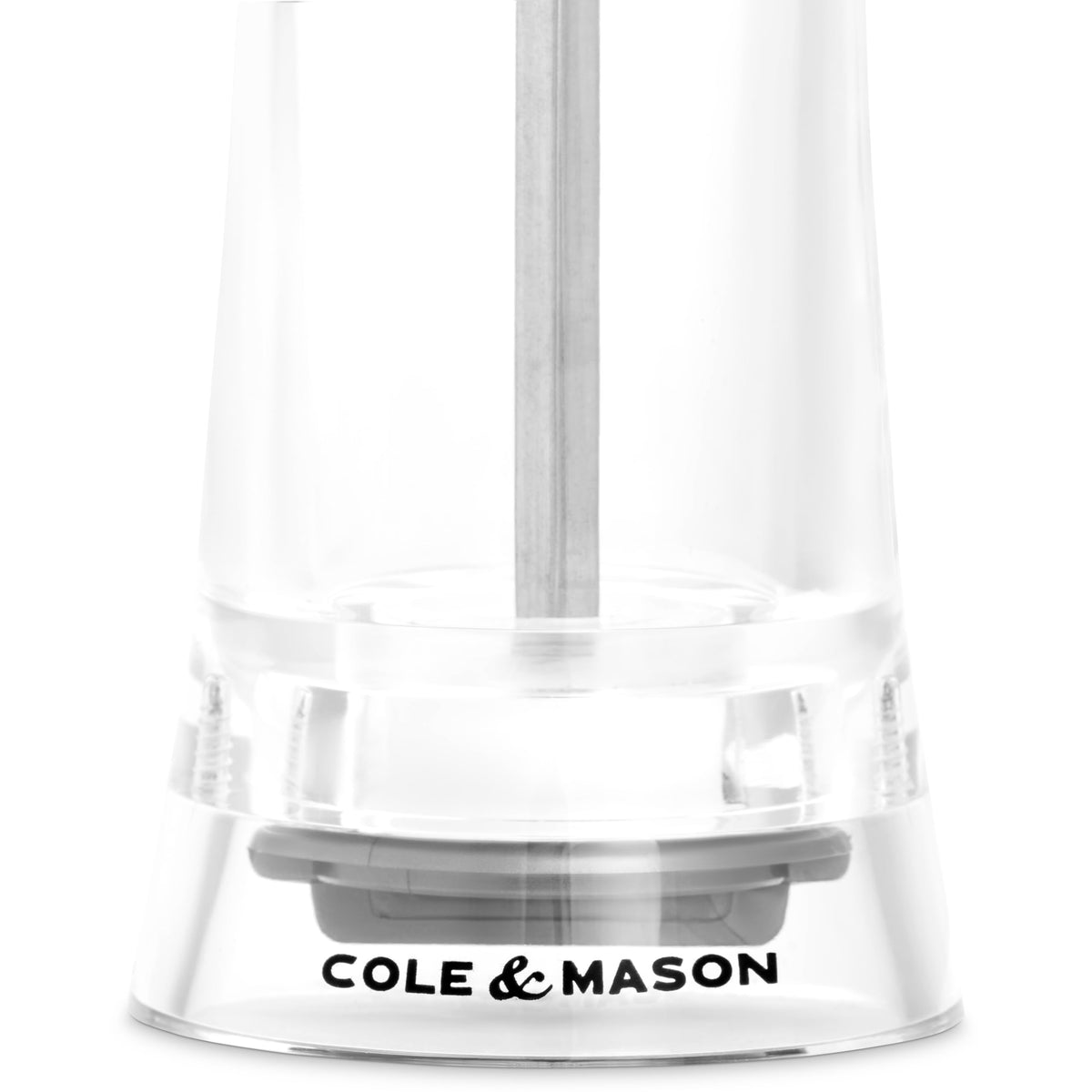 Cole & Mason Bromley Salt Mill, 6" - Salt Grinder with Ultra-Sharp Grinding Mechanism - Flavor-Enhancing Salt Shaker - Refillable Mill with Adjustable Grinding - Acrylic, Salt Mill