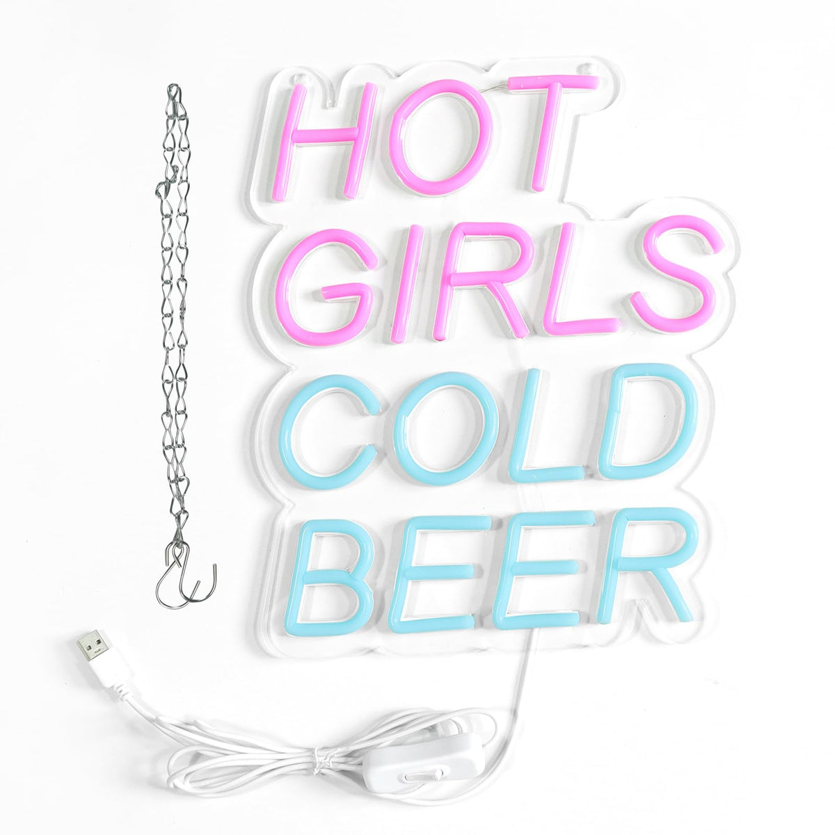 Beer Neon Sign Led Neon Lights For Wall Decor, USB Powered Light Up Bar Signs For Man Cave, Home Bar, Pub, Wall Decor - Best Gifts for Beer Lovers, Birthday, Christmas