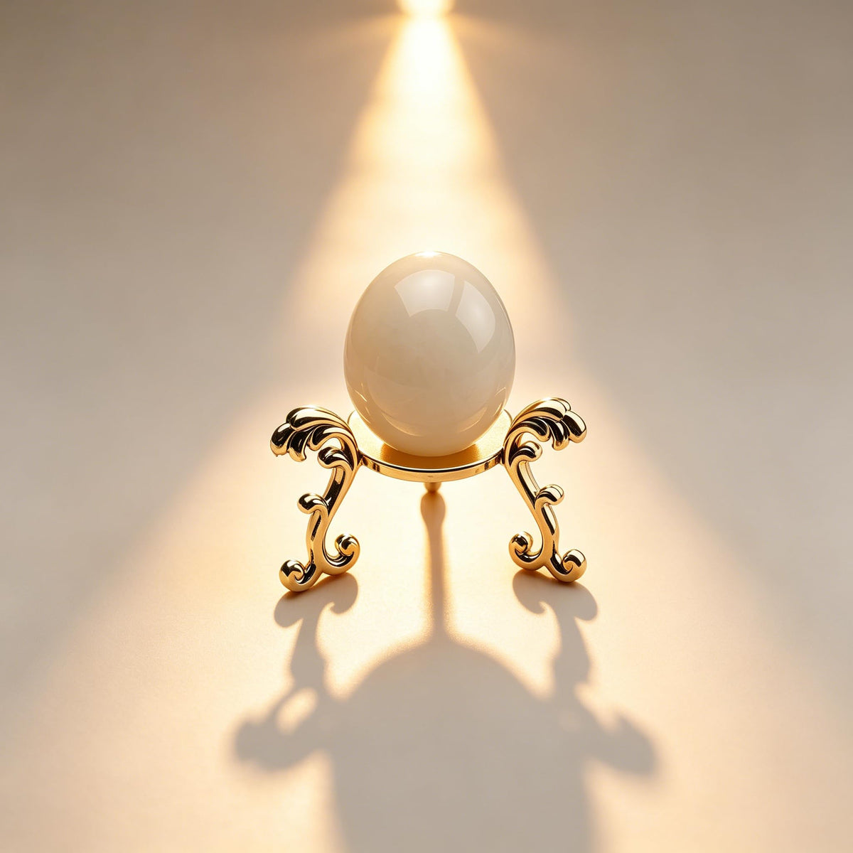 OmyLens 10Pcs Gold Crystal Ball Stand for Displaying Crystal Glass and Natural Rocks, Sphere Display Holder, for 40mm-80mm Sphere or Stone