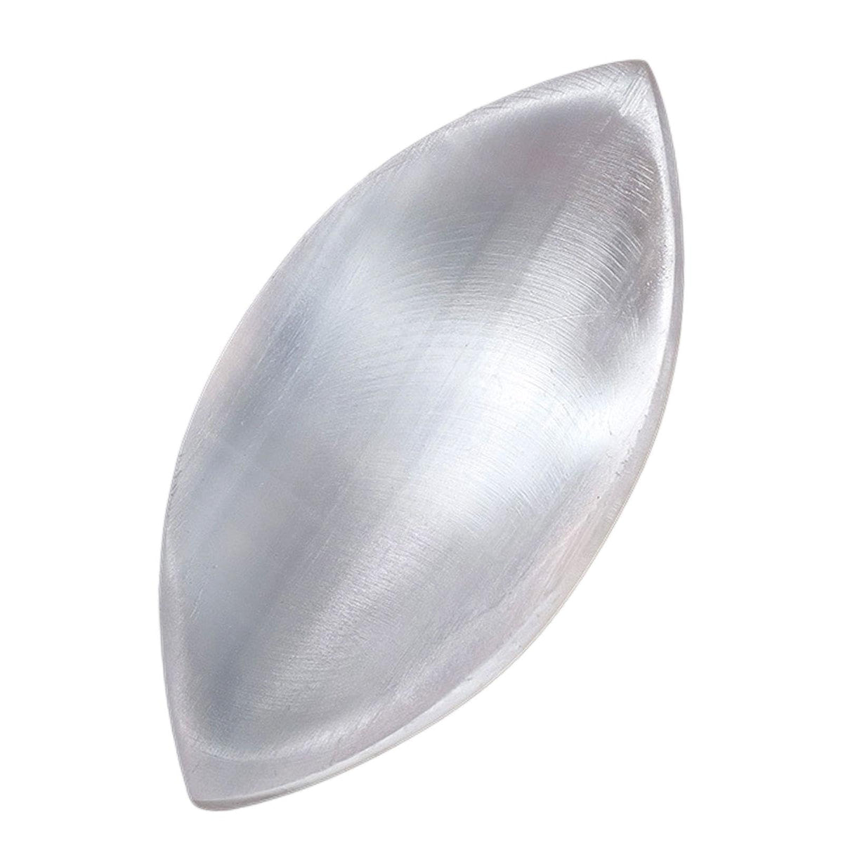 Colaxi Natural Selenite Crystal Bowl, Leaf Shape Selenite Moroccan Charging Plate Bowl for Cleansing, Healing, Recharging Crystals, Home Decor Housewarming Gift for Men Women, Style C