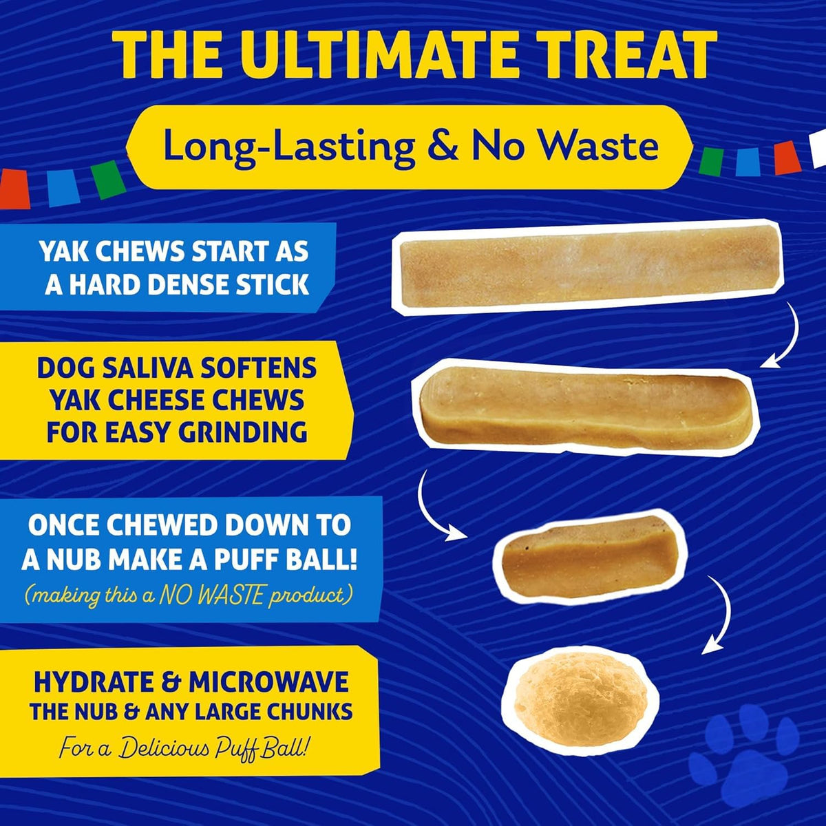 Himalayan Cheese Chews | Long Lasting, Stain Free, Protein Rich, Low Odor | 100% Natural, Healthy & Safe | No Lactose, Gluten Or Grains | 3.0 lbs BULK TUB | XLARGE | for s 55 Lbs & Larger