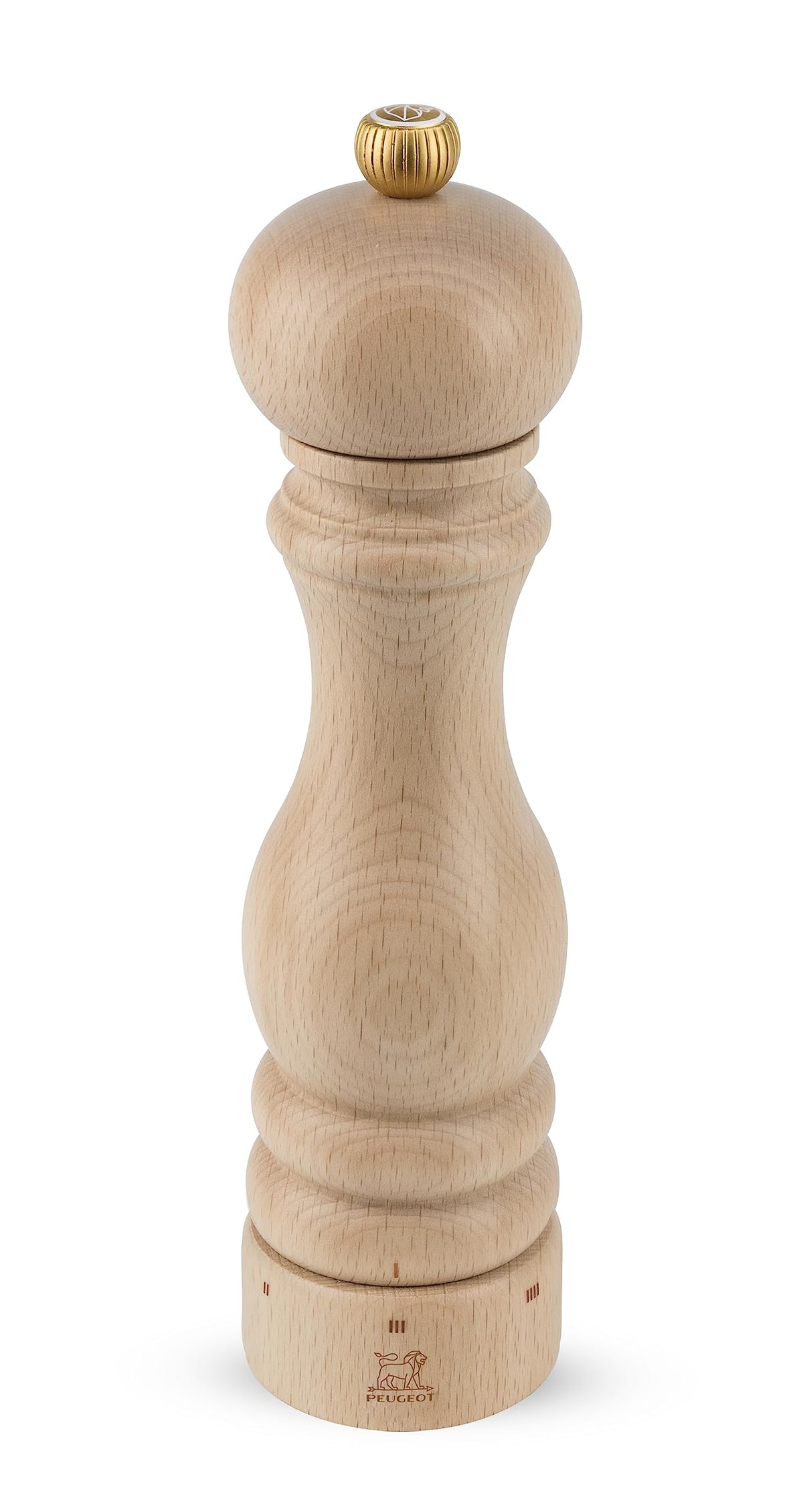 PEUGEOT - Paris u'Select Salt Mill 22 cm- 9 in- 6 Predefined Grind Settings - Powdered Salt Innovation, Zirlion Mechanism - PEFC-Certified Wood - Made in France - Natural