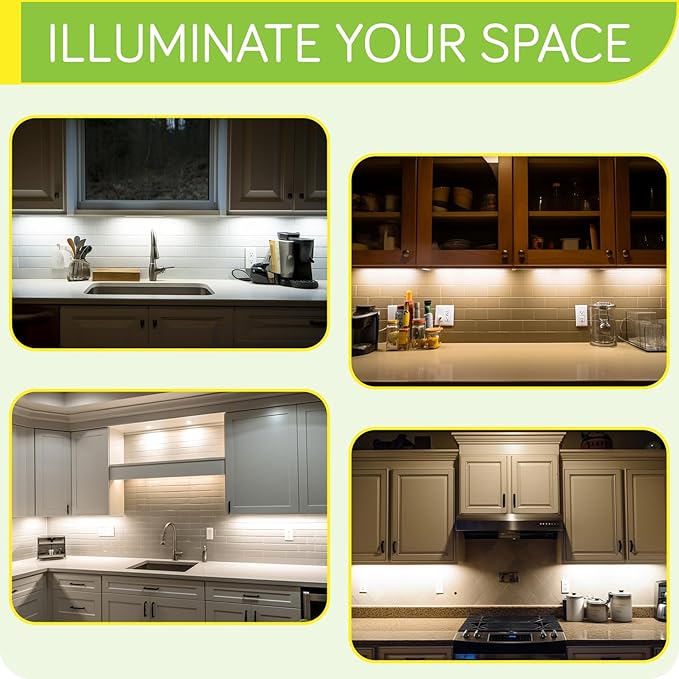 LED Light Bar, Curio Display, Hutch Bookcase Shelf Lighting, Rotary Dimmer