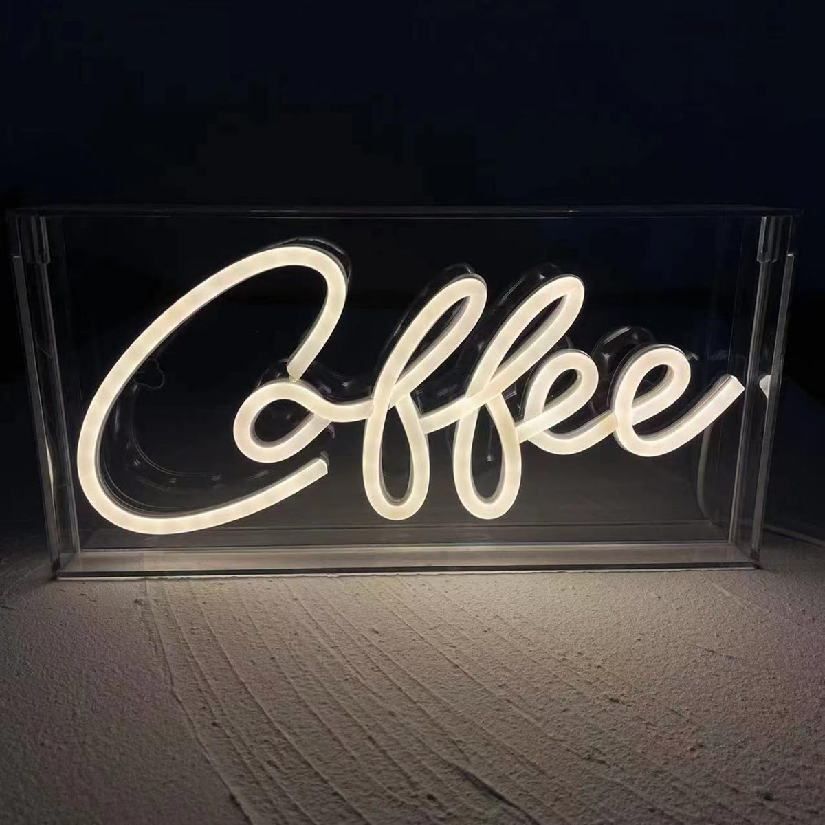 3D Standable Coffee Neon Sign for Coffee Shop Bar Countertop,LED Arylic Decorative Light up Sign Art Night Lights for Coffee Station Home Party,USB Powered,11.8"*5.9"*1.7"