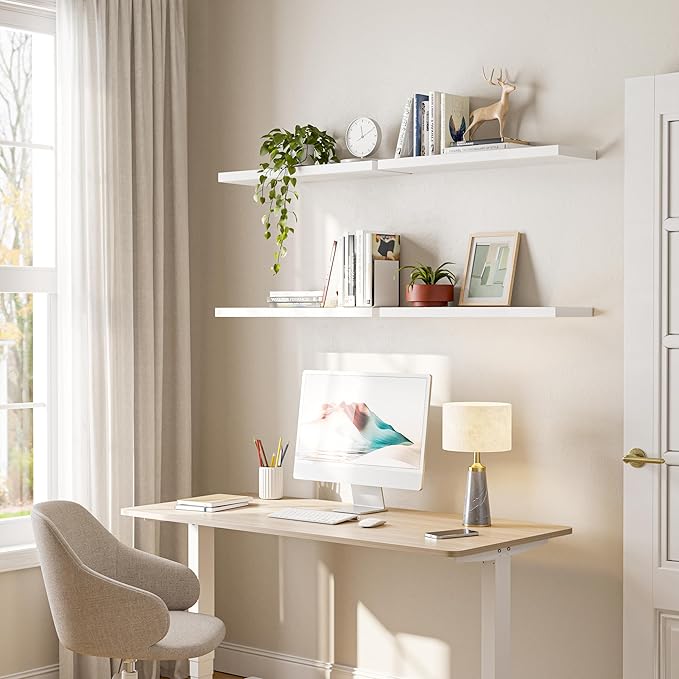 YUFLINX 23’’White Floating Shelves