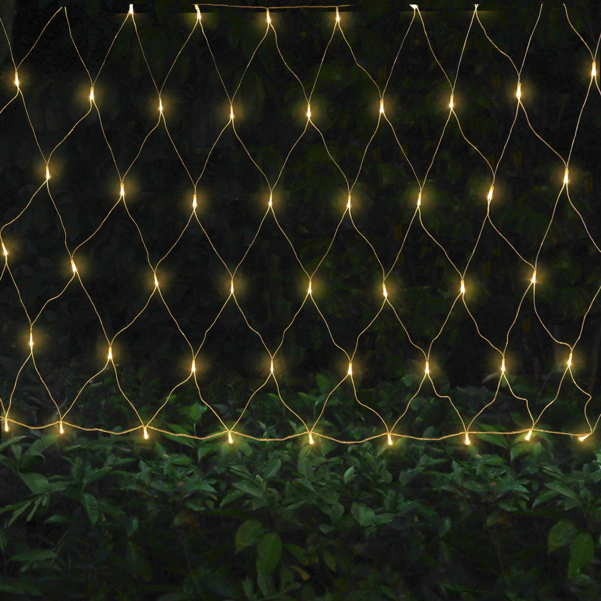 oopswow Christmas Net Lights Outdoor,9.8ft x 6.6ft Mesh Light Waterproof Tree Light,200Led Net String Lights Plug in with 8Modes Connectable for Gazebo Shrubs Lawn Backyard Garden Decor (Warm White)