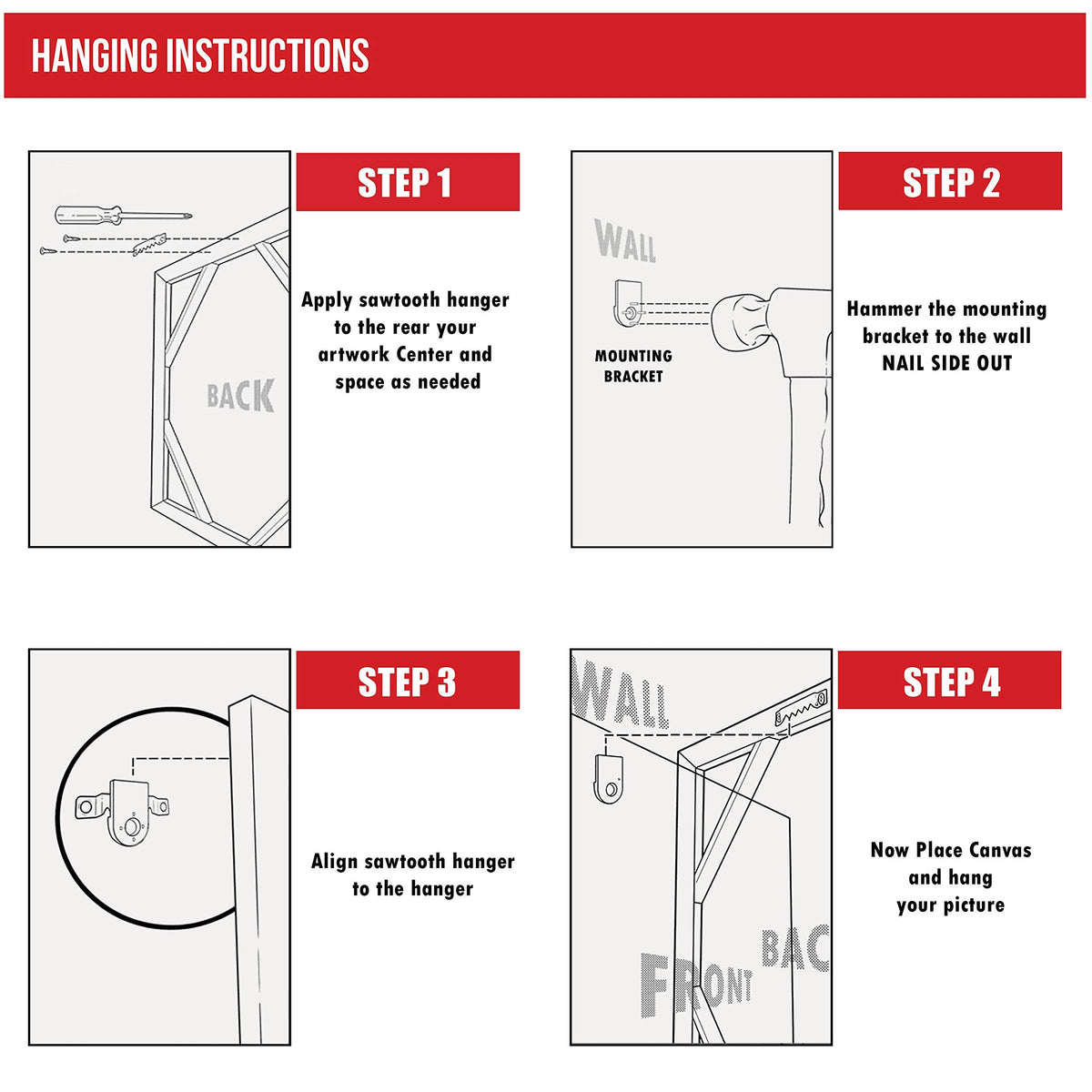 Renditions Gallery Season's Greetings Wreath Wall Art, Charming Christmas & Winter Artwork, Festive Word Art, Premium Gallery Wrapped Canvas Decor, Ready to Hang, 24 in H x 24 in W, Made in America