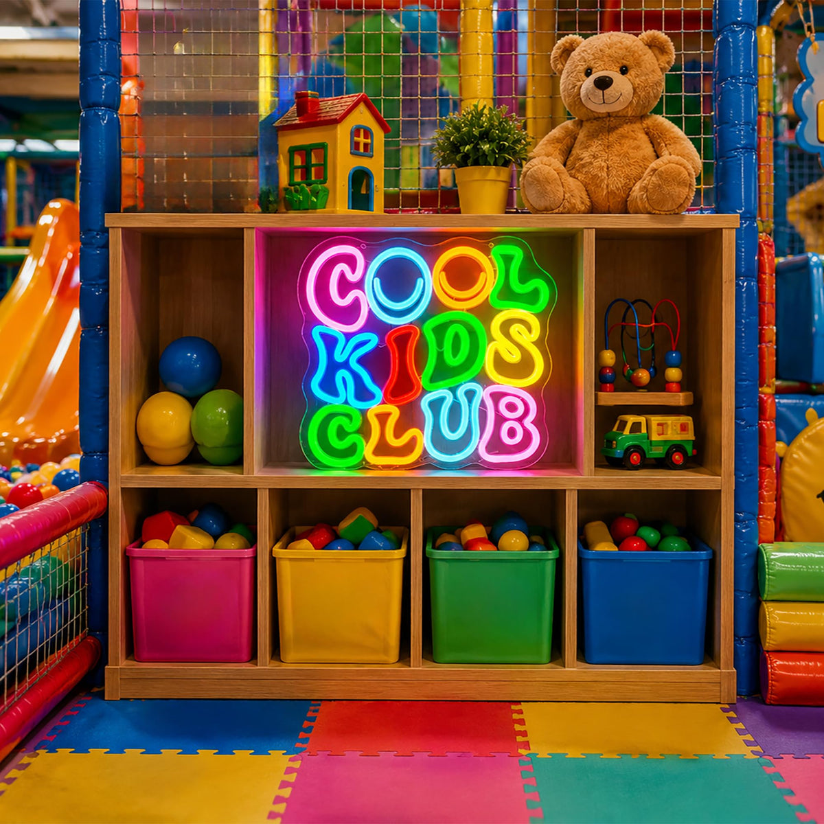 Whfobfe Pink&Green Neon Sign Led Neon Lights Signs for Wall Decor USB Powered Led Signs for Room Decoration-Cool Kids Club