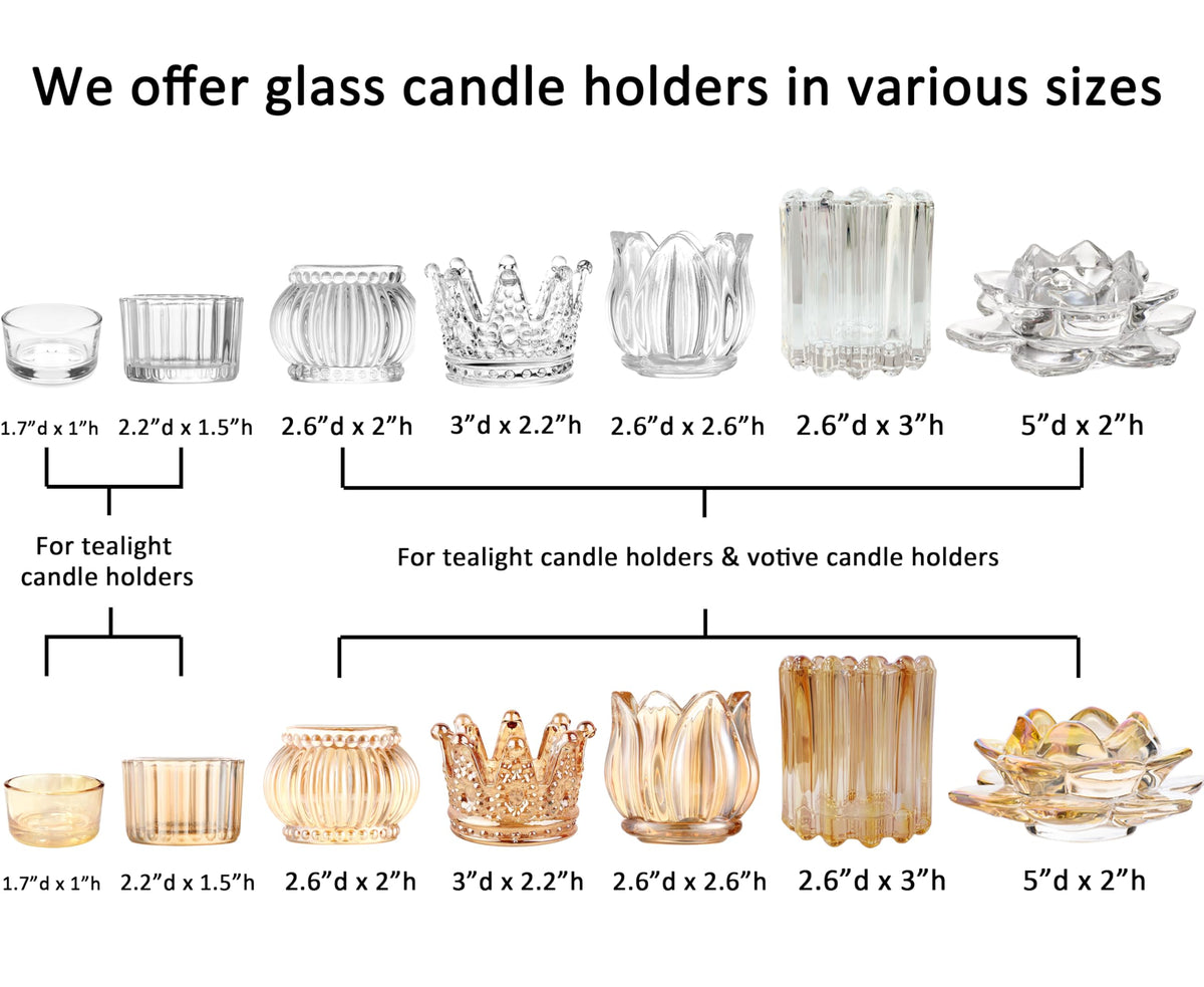 GOLDEAL Tealight Candle Holders Set of 48 Thick Clear Glass, Tea Light Holder Bulk, Votive Candle Holders for Wedding Table Decor, Party Supplies, Bridal Shower Decorations, Centerpieces for Tables