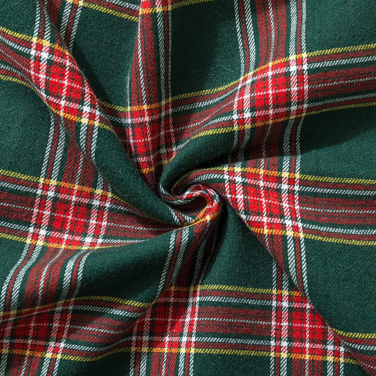 AQOTHES Pack of 2 Christmas Plaid Decorative Throw Pillow Covers Scottish Tartan Cushion Case for Farmhouse Home Holiday Decor Red and Green, 20 x 20 Inches