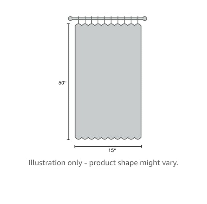 Waverly Felicite Noir Valance - 100% Cotton Sateen - 50" X 15"