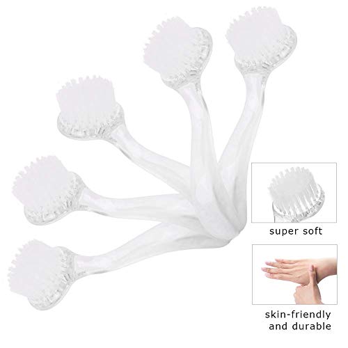 5pcs Soft Nail Dust Cleaning Brush Acrylic Gel Nail Art Powder Removal Brushes