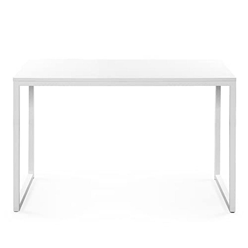 Zinus Jennifer 47 Inch White Frame Desk, Computer Workstation, Office Desk, Easy Assembly, White