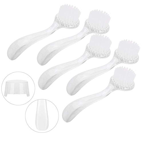 5pcs Soft Nail Dust Cleaning Brush Acrylic Gel Nail Art Powder Removal Brushes