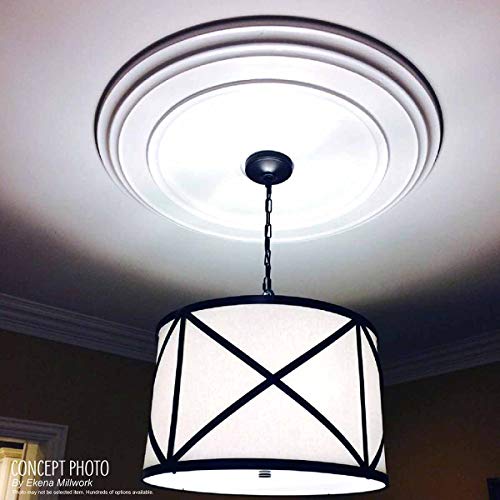 Ekena Millwork CM18NT 18-Inch OD x 3 1/2-Inch ID x 1 1/2-Inch Nottingham Ceiling Medallion