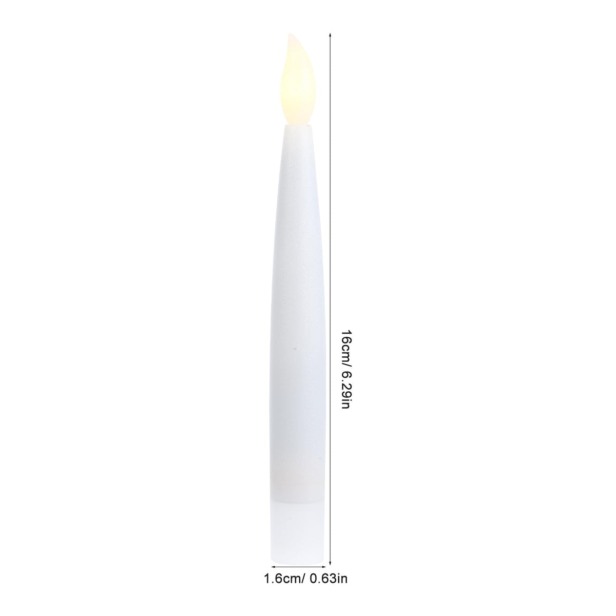 Angoily 12 Pcs Flameless Led Taper Candles Battery Operated Christmas Tree Lights Electric Fake Candles for Holiday Home Garden Wedding Parties Decor Includes Clips Fishing Line, Warm Led Lights