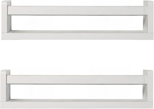 JORIKCHUO Nursery Book Shelves, Kitchen Spice Rack, or Rustic Wall Mounted