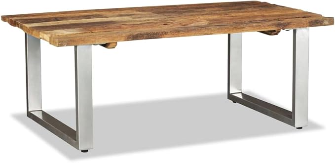 Coffee Table Solid Reclaimed Wood 39.4"x23.6"x15", End Tables, Living Table