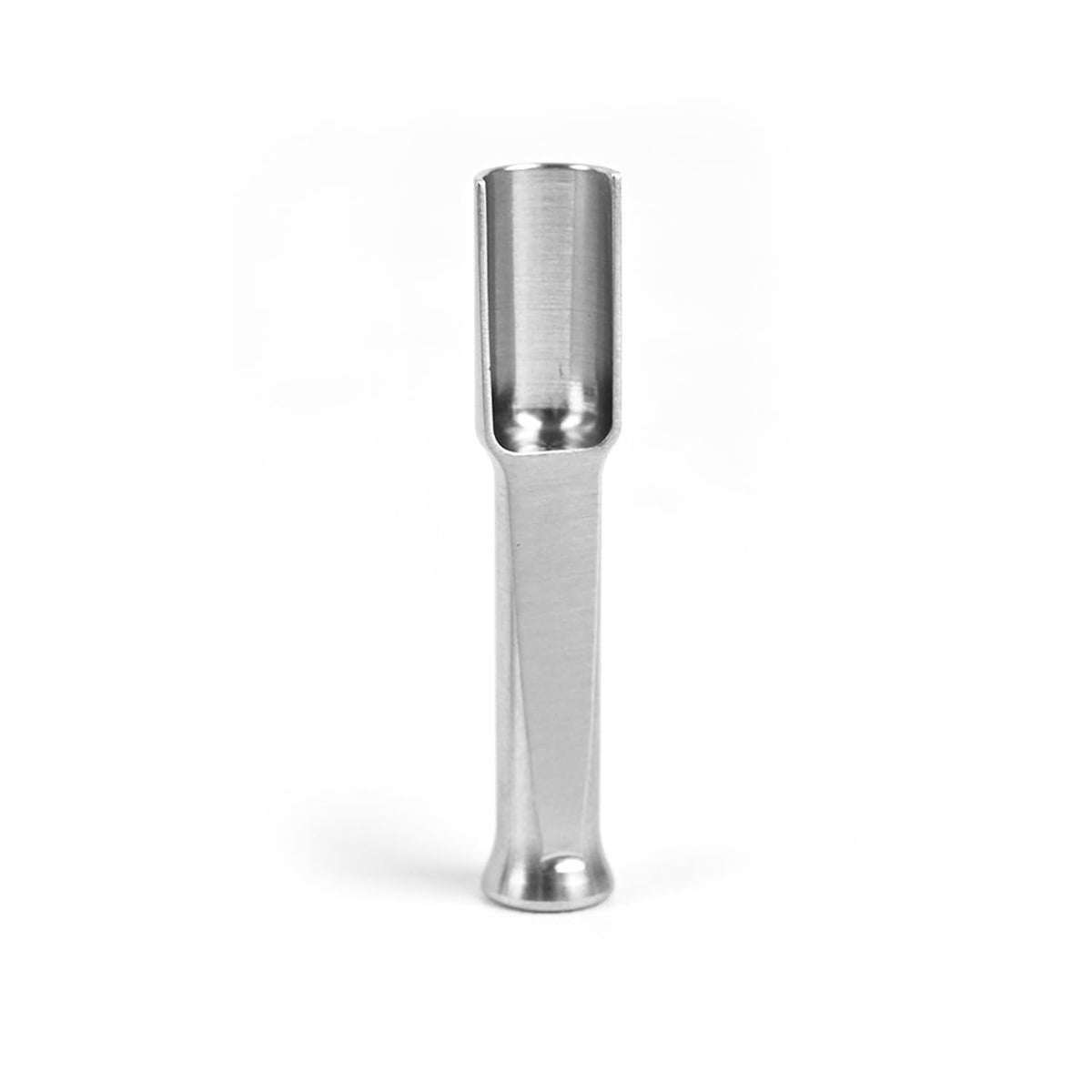 Mini SS304 stainless steel scoop with tamp tool,0.1 gram capacity 1.79 inch spoon for multi-purpose use sugar salt powder spices dishwashers safe for kitchen laboratory