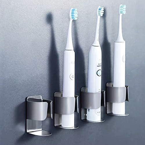 Electric Toothbrush Holder, 304 Stainless Steel Wall Mounted Self Adhesive