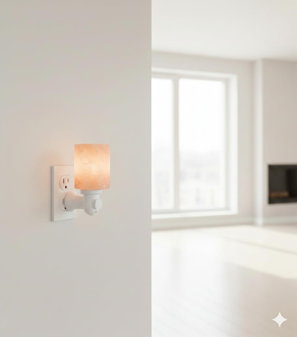NatureBoost Himalayan Pink Salt Night Light Cylinder (3 Pack) - Decorative Ambient Night Lights for Bedroom, Bathroom, Nursery & Home Décor