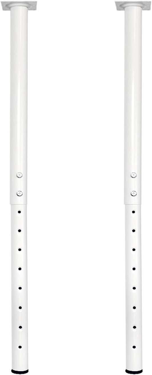 QLLY 24-40 inch Adjustable Metal Table Legs, Heavy Duty DIY Desk Legs