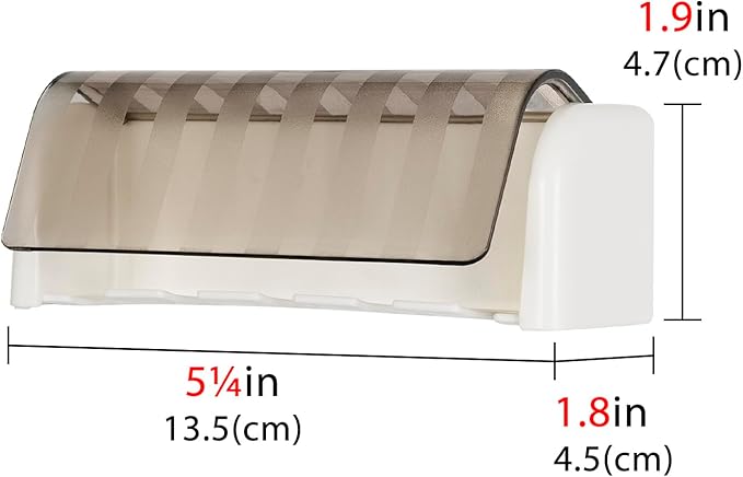 5 Slots Wall Mount Toothbrush Holder