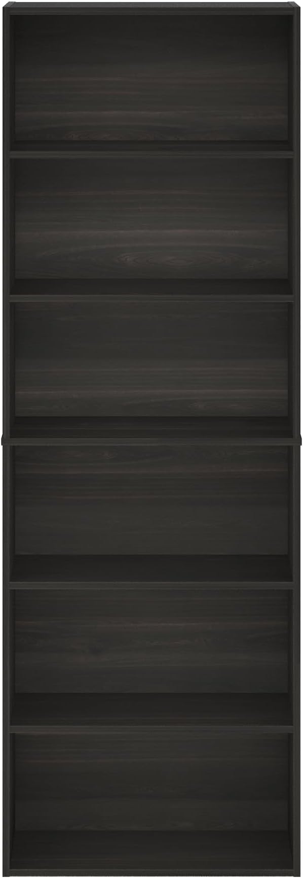 Furinno Jaya Simply Home Free Standing 6-Tier Open Storage Bookcase