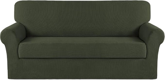 Turquoize Stretch Sofa Slipcover 2 Pieces Sofa Cover Couch Cover