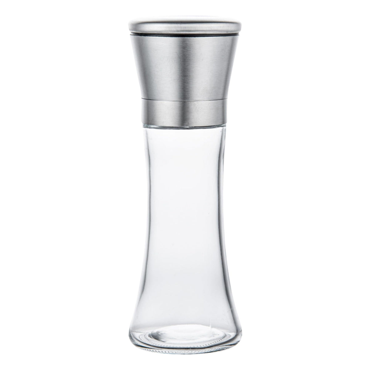 Restaurantware Vetri 6.3 Ounce Kitchen Salt And Pepper Shaker 1 Table Salt Shaker With Lid - Clear Finish Glass Pepper Shaker Refillable Diswashable