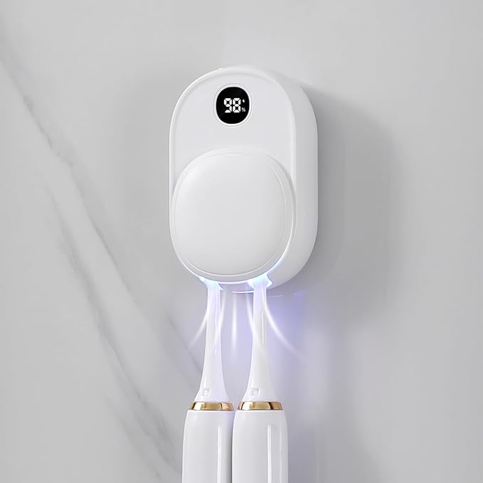 UV Toothbrush Sanitizer Holder Wall Mounted