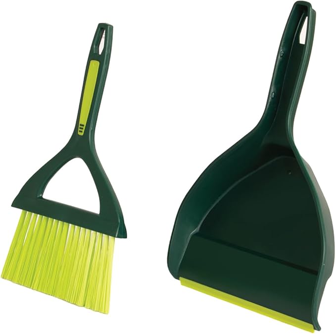 Pine-Sol Mini Dustpan and Brush Set | Nesting Snap-On Design | Portable