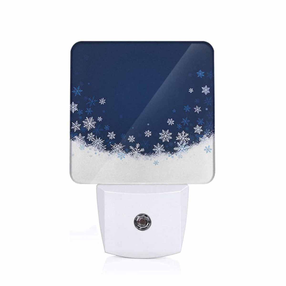 CNupgoS Snowflakes Night Light Plug-into Wall Merry Christmas A Snowy Winter Nightlight Lamp with Dusk to Dawn Sensor, Led Lamp 0.5W Energy Efficient for Home Decor
