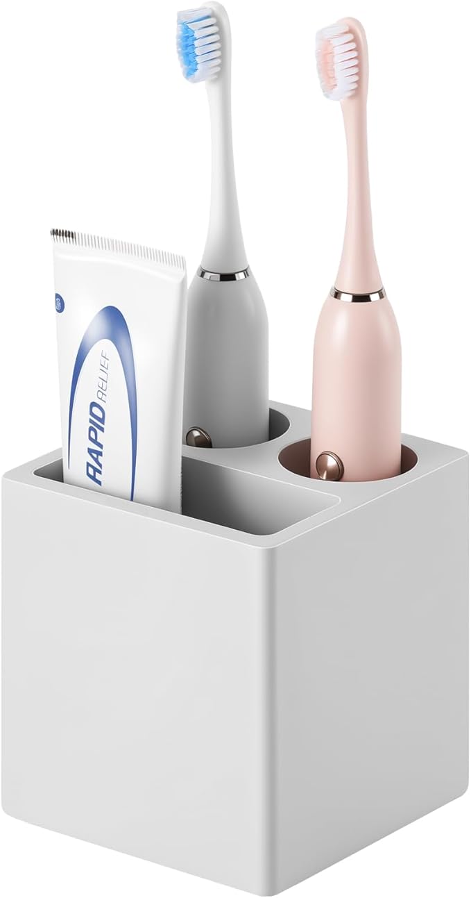 Luxspire Toothbrush Holder, 3 Slots Fast Drying Tooth Brush Holder