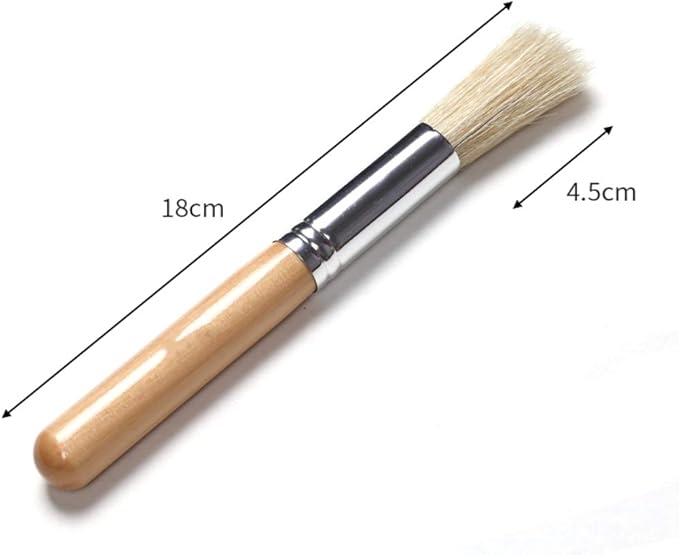 Coffee Grinder Brush Espresso Supply Maker Cleaning Brush, Wood Handle &