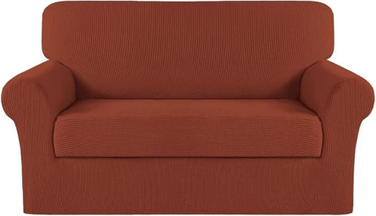 Turquoize Stretch Sofa Slipcover 2 Pieces Sofa Cover Couch Cover