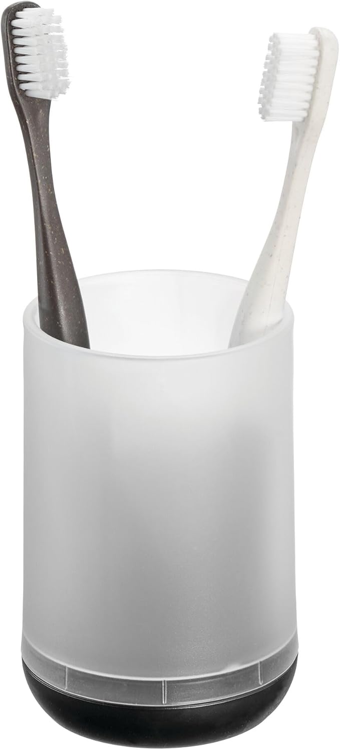 iDesign Toothbrush Holder with 3 Divided Sections