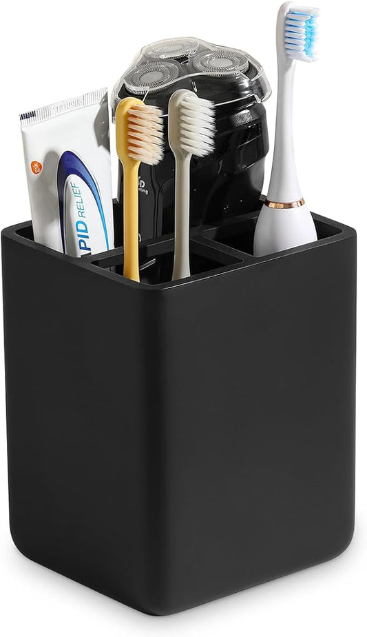 Luxspire Toothbrush Holders, 3 Slots Toothpaste & Toothbrush Holder