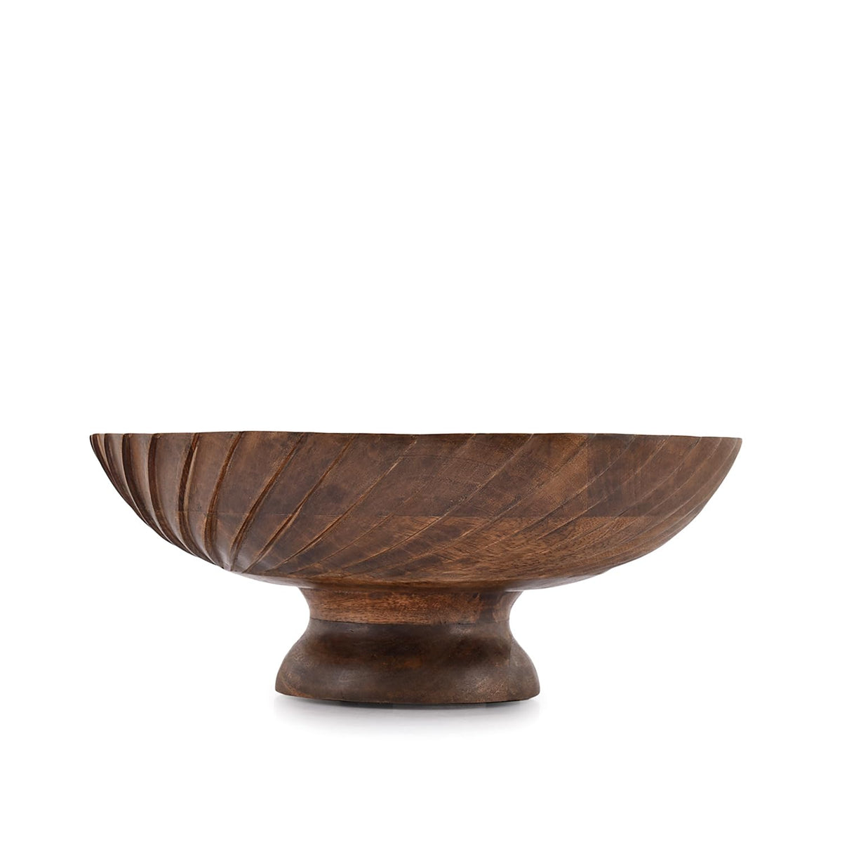Mahasu Fruit Bowl Wooden Fruit Bowl for Kitchen Counter for Home Decor or Decorative Fruit Bowl for Table (12" X 12'" X 4.75")