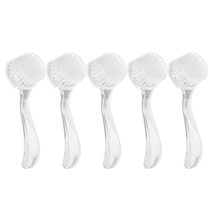 5pcs Soft Nail Dust Cleaning Brush Acrylic Gel Nail Art Powder Removal Brushes