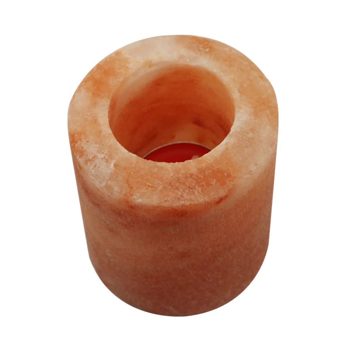 Ciieeo 2pcs Himalayan Crystal Salt Candle Holder Elegant Desktop Ornament for Home Decoration Meditation and Dining Table Decor for Farmhouse and Modern Living Spaces