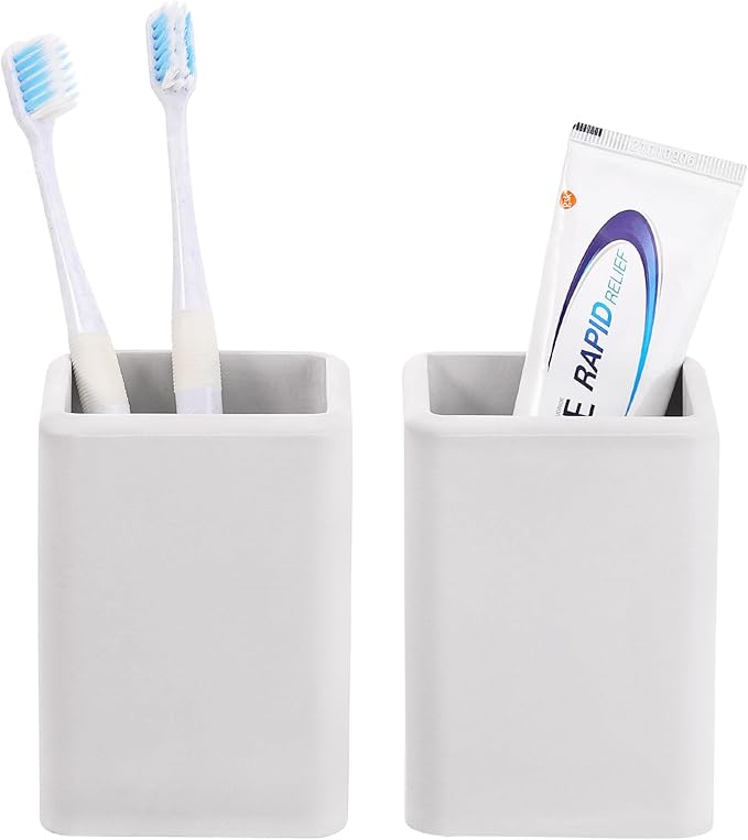 Luxspire Toothbrush Holders 2 Pack, Fast Drying Toothbrush Holders