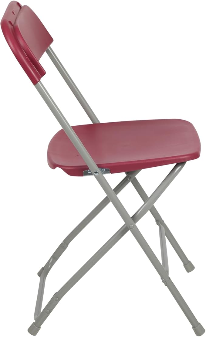 Hercules Series Plastic Folding Chair Red