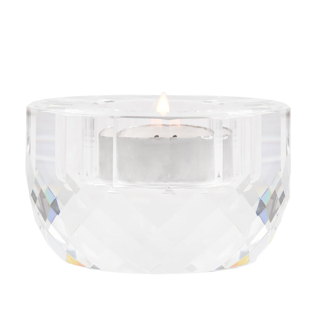 Marvala Crystal Tealight Candle Holders for Wedding Centerpieces, Christmas Decor, Party Decorations, Home Table Accessories