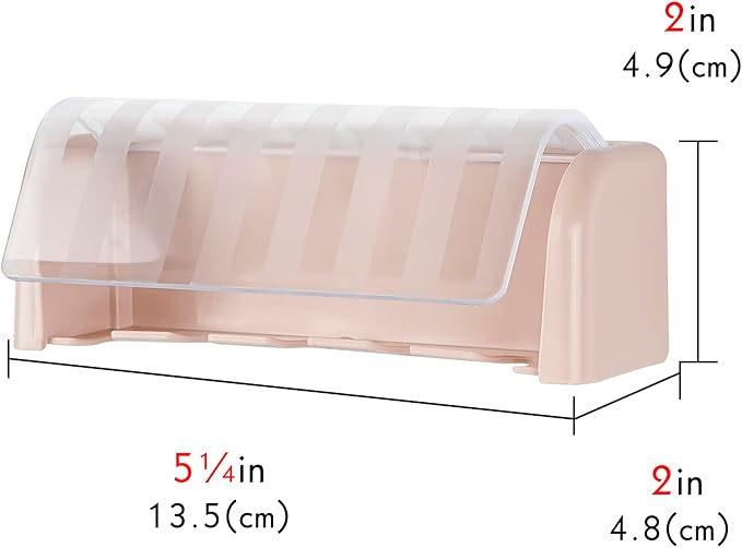5 Slots Wall Mount Toothbrush Holder