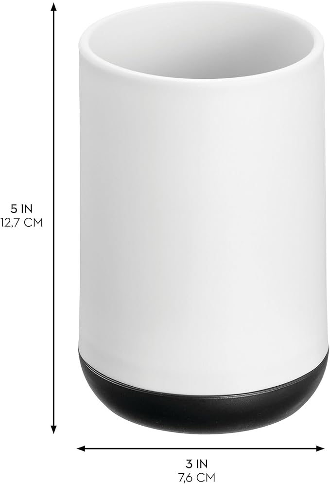 iDesign Toothbrush Holder with 3 Divided Sections