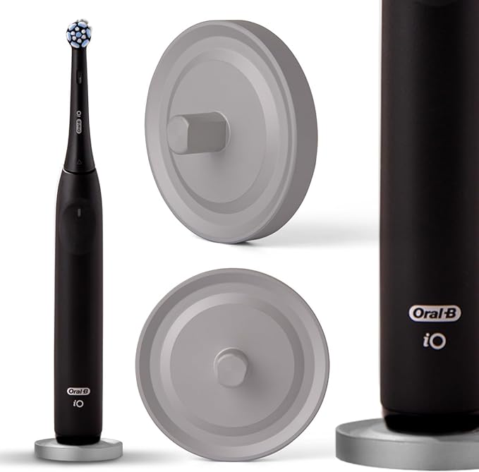 Silver Oral-B Compatible Electric Toothbrush Holder